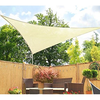 

3.6M Beige Outdoor Waterproof Sunshade Sail Canopy Patio Awning Garden UV Camping Shelter Decor 2019 Summer New Arrival
