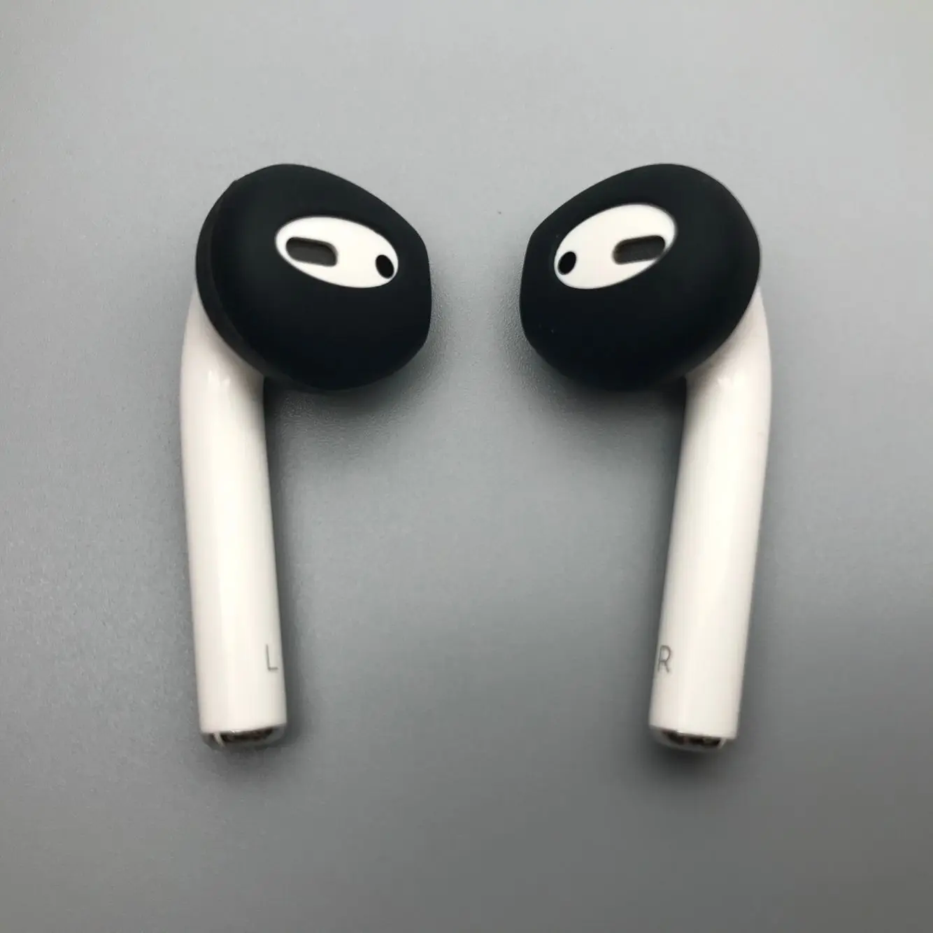 1pair Eartips Silicone In-ear Headset Earbuds Cover With Hook For Apple Airpods Earphone Accessories For Airpods 2