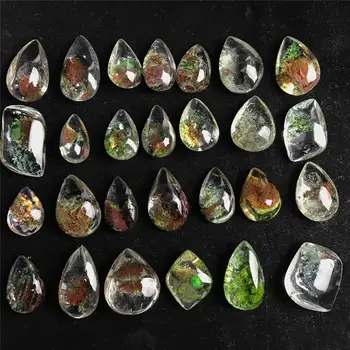 

1.5-2cm Natural Stone Ghost Phantom Quartz Crystal Gem Specimen Healing Stone Pendant Nice Gift For Stone Collection Length