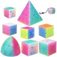 QiYi Jelly Cube набор включает пирамиду SQ-1 Mastermorphix 2x2 3x3 4x4 5x5 Магический кубик наборы