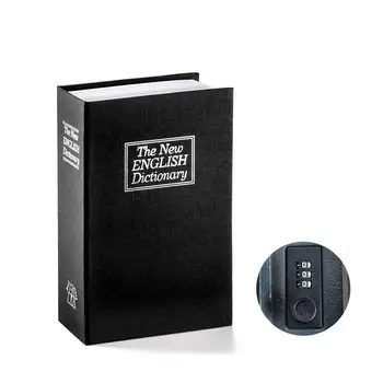

FGGS Book Safe with Combination Lock Dictionary Diversion Book Safe Portable Safe Box, Great for storing Money Jewelry Passpor