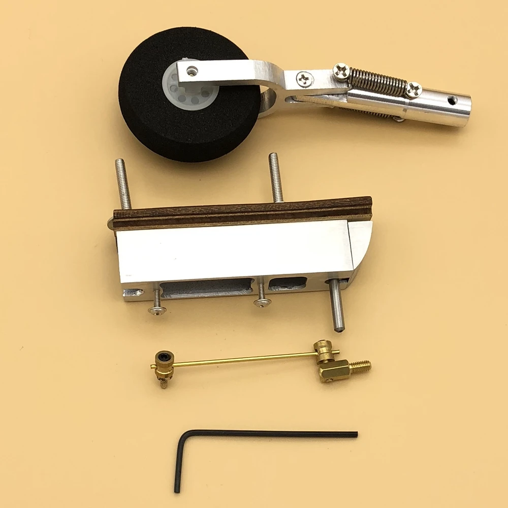DIY Steerable Single Wheel Nose Landing Gear for RC Plane with 2kg
