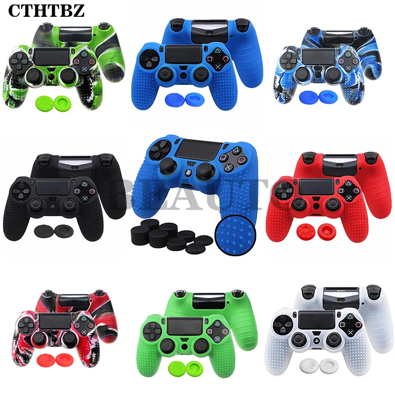 Для Dualshock Playstation 4 PS4 Slim Pro контроллер силиконовый чехол резиновый кожный колпачок