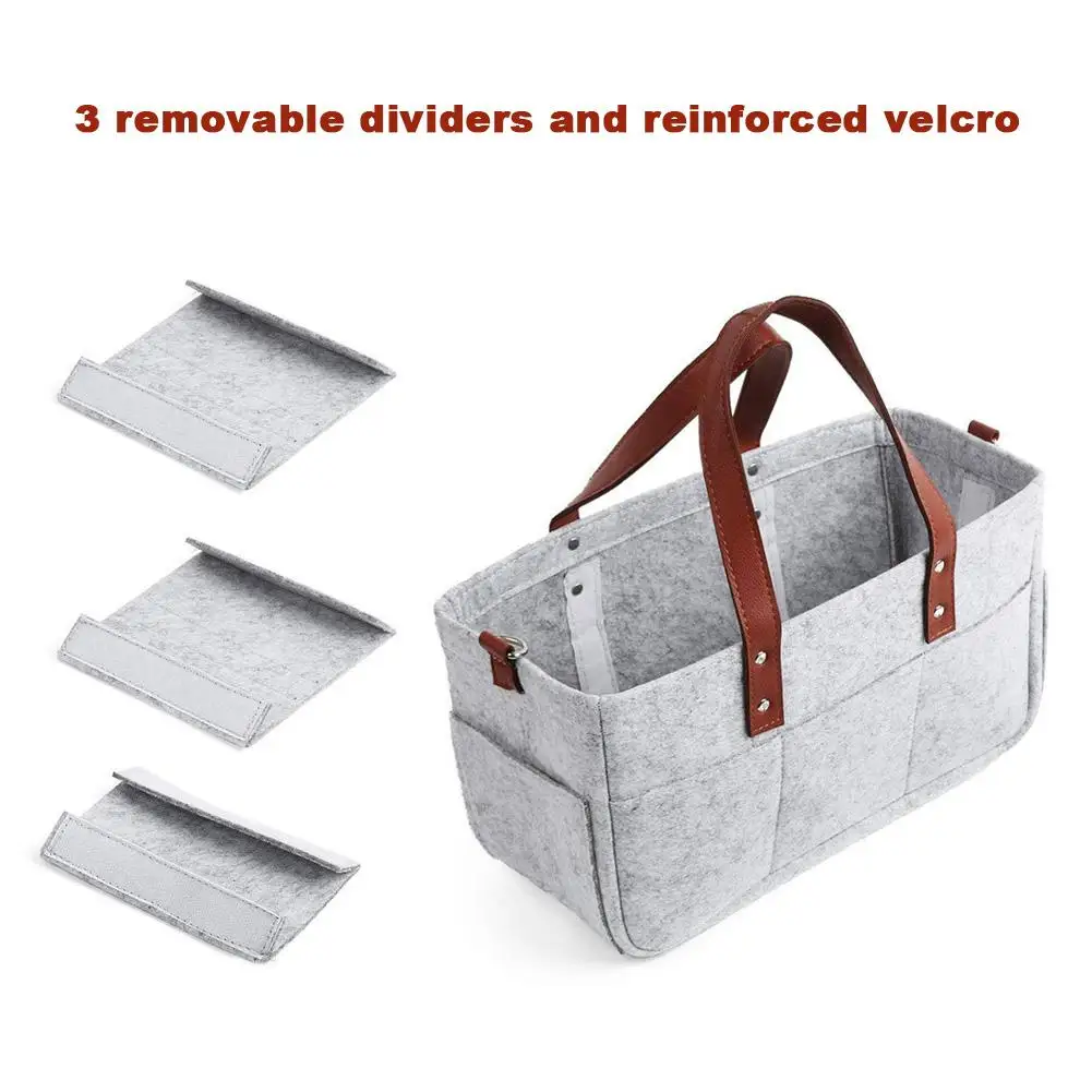 Foldable Baby Diaper Caddy Organiser/Removable Lid Storage Bag Kid Toys Portable Bag/box For Car Travel Changing Table Organizer