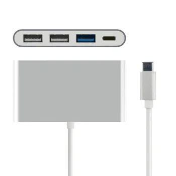 

CYDZ USB 3.1 Type-C Hub Adapter 4K Thunderbolt 3 USB C Hub with Hub 3.0 Slot PD for MacBook Pro/Air 2018