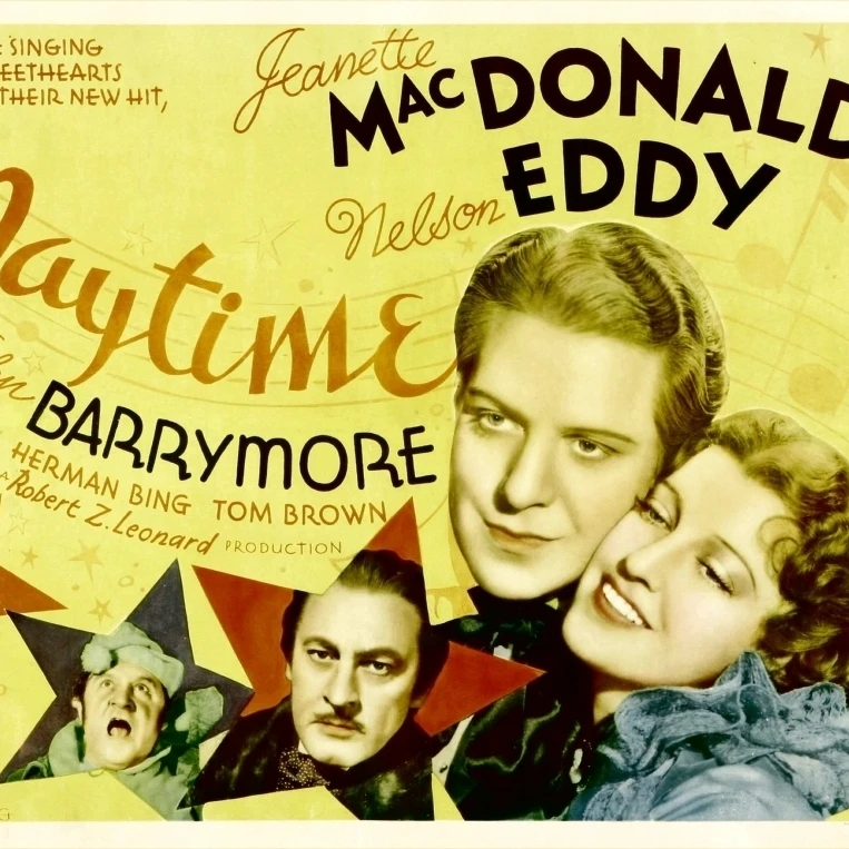 Maytime слева: Herman Bing John Barrymore Nelson Eddy Jeanette Macdonald 1937. Постер с фильмом Masterprint (28x22) | Дом и