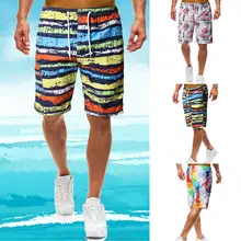 Летние мужские пляжные шорты, быстросохнущие камуфляжные принты, Модный Купальник, спортивные штаны для серфинга шорты купальные для доски