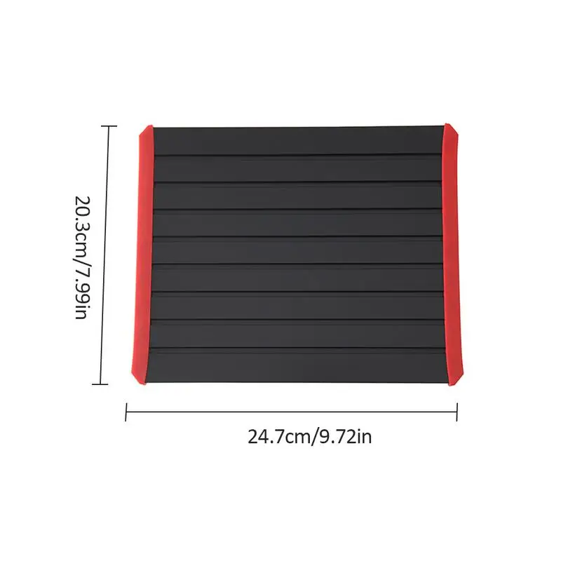 6mm Aluminum Alloy Thawing Plate Frozen Food Fast Thawing Plate Steak Beef Pork Thawing Plate Fronzen Defrost Tray
