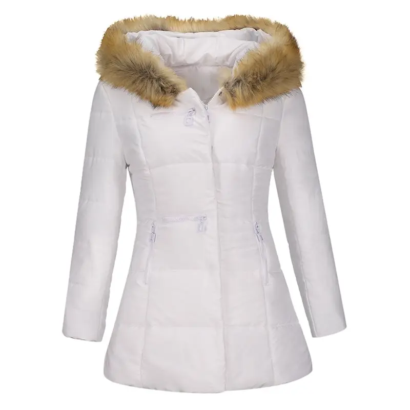 Women Faux Fur Coats Casual Vintage White Plus Size Warm