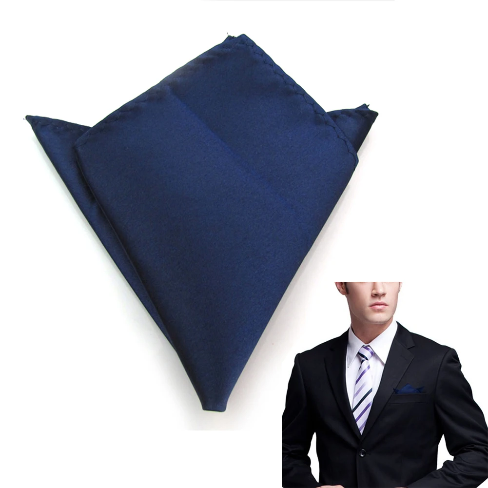 Мужской Атласный платок Hanky однотонный мужской для вечевечерние блейзер