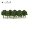 MagiDeal 20Pcs/Pack Dark Green Model Trees N Scale Train Park Railroad Railway Layout Wargame Scenery Scene Diorama Toys 7.5cm 4