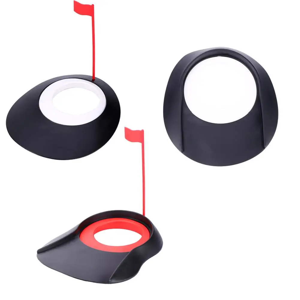 

Golf Putting Cup Hole Putter Hole Indoor Outdoor Practice Trainer Aid Flag 1Set Golf Training Aids Golf Sports Train Excerciser