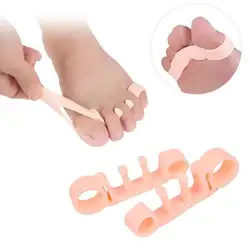 1 пара пять отверстий корректор для пальцев ног палец разделитель пальцев при вальгусной деформации ортопедические поставки коррекция