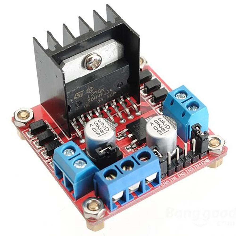 1 шт. двойной H Мост постоянного тока шаговый двигатель привод плата контроллера Модуль L298N для Arduino