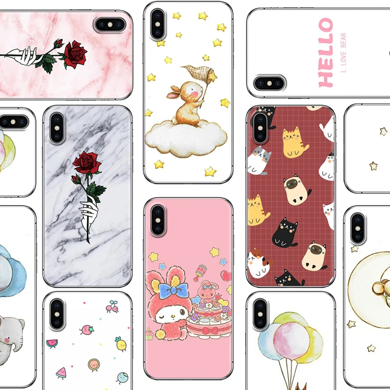 Back Phone Cover For Samsung A5 2018/ S7/ S8/ S9/ S9 Plus/ A7 2018 Colorful Painted TPU Silicone Soft Case |