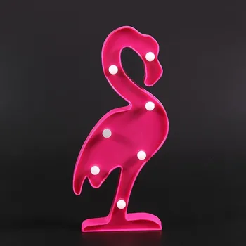 

INS Cartoon Flamingo Lamps With Batteries Nordic Night Light For Baby Kids Room Cute Decorative Lights New Year Gift Hot Sale