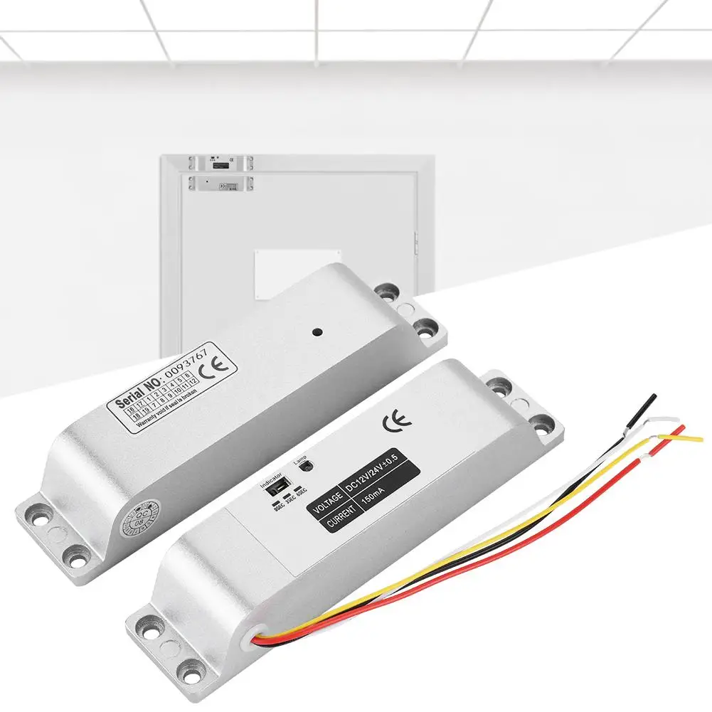 Электрический дверной замок система контроля доступа 1000 кг одна дверь DC 12 В Электрический магнитный замок электромагнитный замок