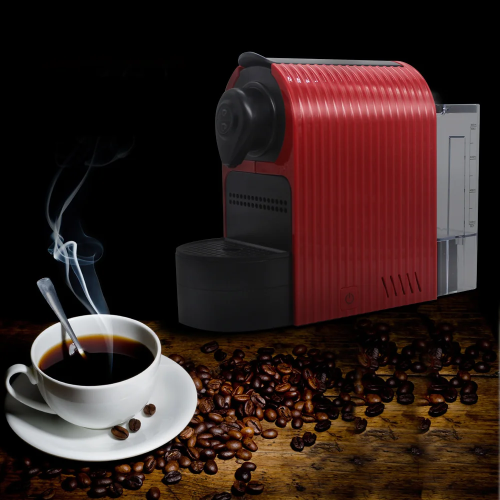 

Gustino 1350W 800ml Large Capsule Coffee Maker One Key To Start Household Office Cafe Making Machine Coffeemaker EU / US Plug
