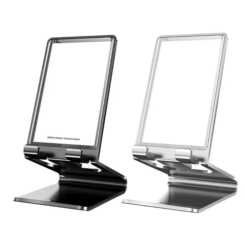 

Baseus Metal Desktop Mobile Phone Tablet Holder Universal No-slip Stand for iPhone X for iPad Smart Phone Desk Holder Stands