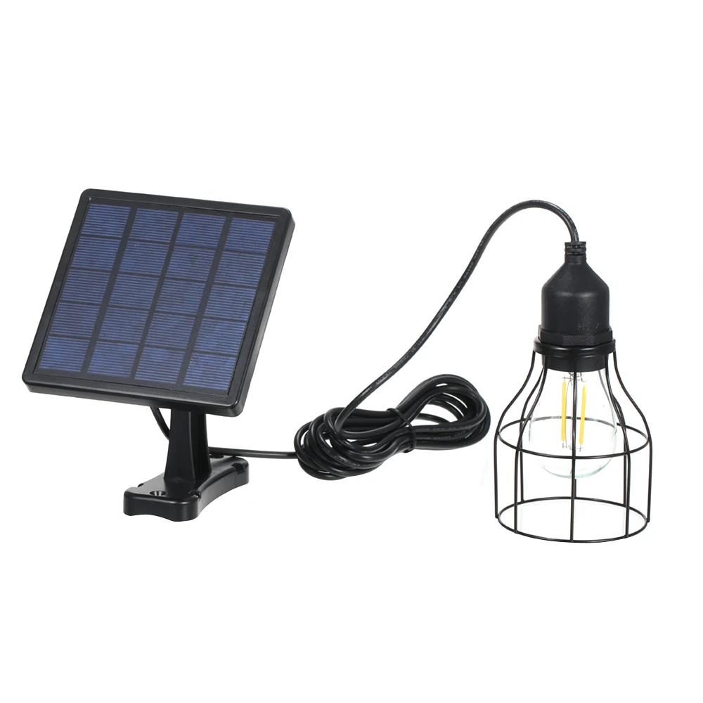 

Solar Powered Energy Pendant Light E27 Outdoor Lamp Sensitive Light IP65 Water Resistance for Garden Patio Balcony Landscape