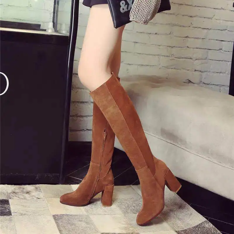 

2018 Elastic Knee Long Woman Overknee High Winter Women Boots