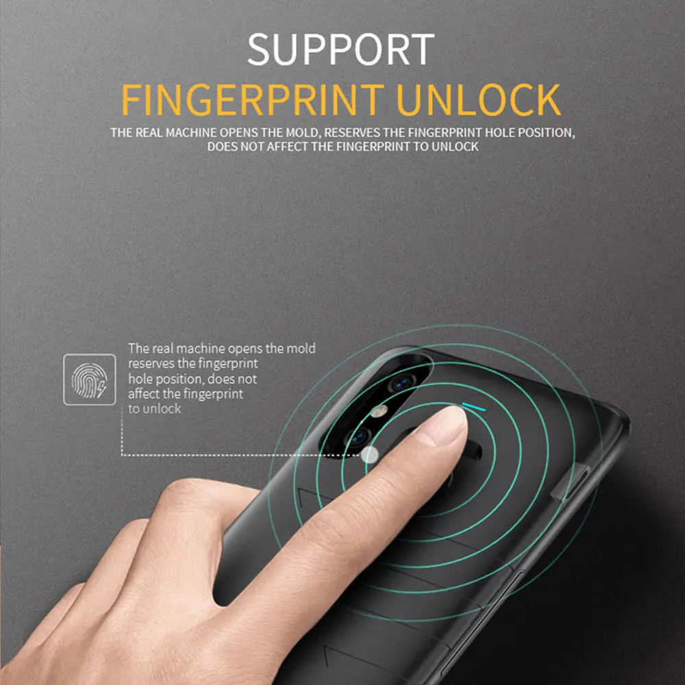 Чехол для батареи Leioua 6800 мАч Xiaomi mi 8 Ультратонкий чехол резервного зарядного