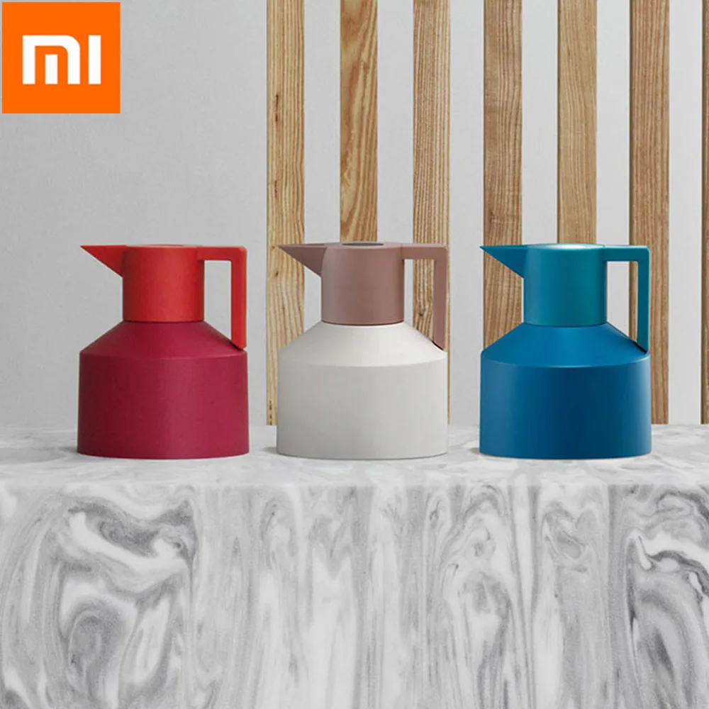 

Original Xiaomi Youpin 1L Art Insulation Kettle Normann Geo Fashion Simple Unique Large capacity Water Kettle New Arrival 2019