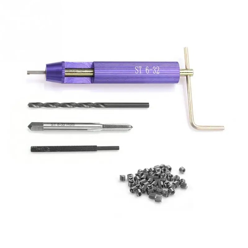 

50Pcs M8-32 x 1. Stainless Steel Coiled Wire Inserts Helical Insert Screw Threaded inserts Installment Tool Kit Best Offer a