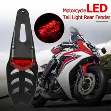 Мотоцикл светодиодный фонарь светильник заднее крыло мотоцикла пробный велосипед СТОП-светильник для пробный велосипед/Внедорожный велосипед ABS Материал красного и черного цвета