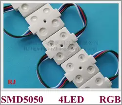 SMD 5050 RGB светодиодный модуль ввода DC12V 36 мм * 36 мм * 6 мм SMD5050 4 светодиодный 0,96 W 80lm RGB CE ROHS