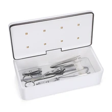 Светодиодный УФ стерилизатор для ногтей Аксессуары для макияжа Кисть для макияжа инструменты для личного ухода коробка УФ Дезинфекция чистящее устройство ЕС