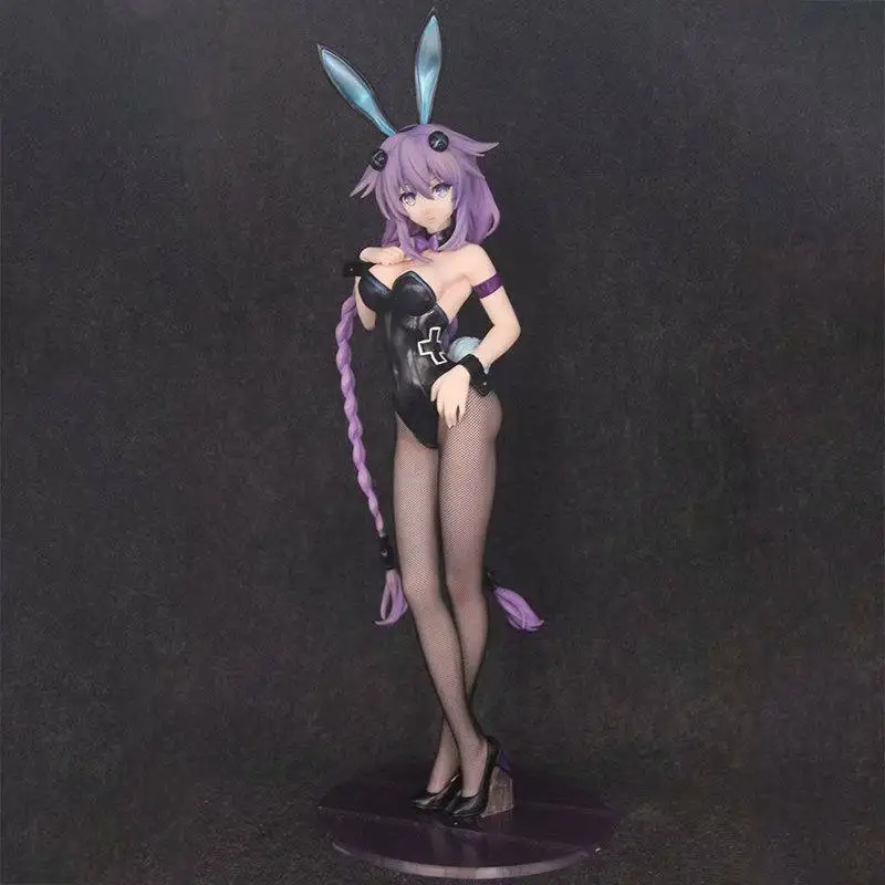 43cn Newest Anime Game Hyperdimension Neptunia Model Toy Figure Purple Heart Bunny Ver. Sexy Girls PVC Action Figures Toys Gifts