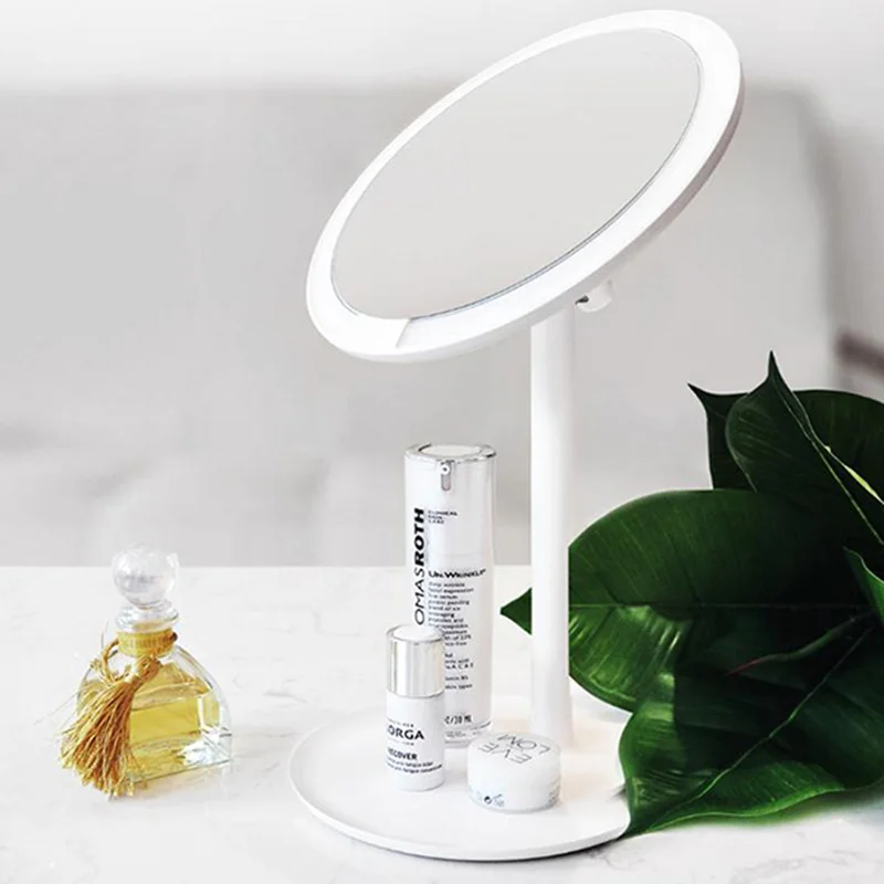  New Arrival AML004 Makeup Mirrors Rechargeable Brightness Adjustable LED HD Makeup Daylight Mirror  - 32947617493