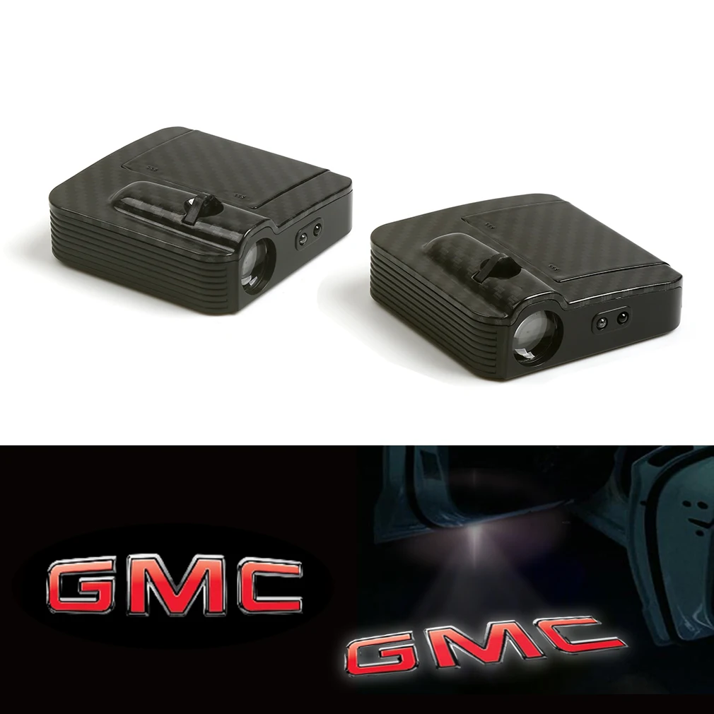 2pcs Universal Wireless Car Projection LED Projector Door Shadow Light for GMC logo | Автомобили и мотоциклы