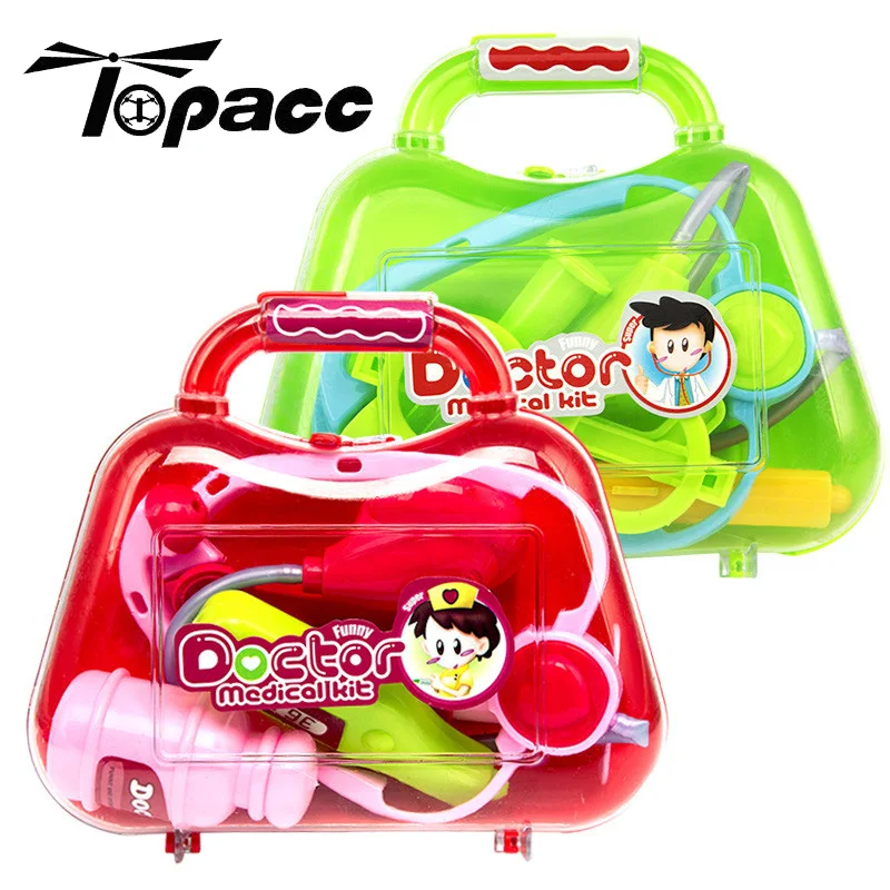 

Children Toy Doctor Set Baby Suitcases Medical kit Dentist Nurse Simulation Medicine Box with Doll Costume Stethoscope Gift Toys