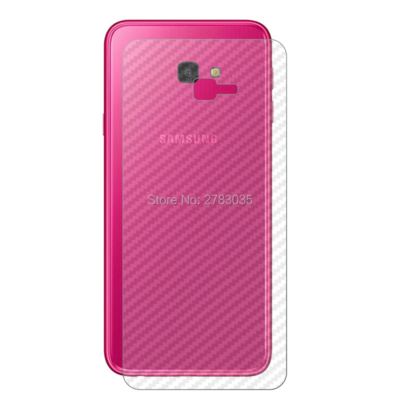 Для Samsung Galaxy J4 Plus 6 0 &quot1 комплект = мягкая задняя пленка из углеродного волокна +
