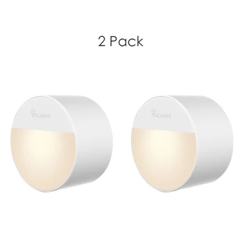 

2018 Seneitive Light Control/ Manual Control Warm White AC100-260V 0.8W 4 LED Night Light Beside Lamp 2 Pack US Plug Bedroom