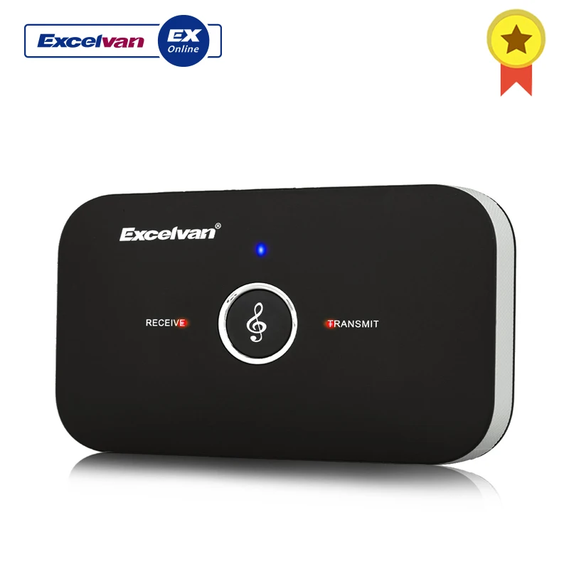 

Excelvan Bluetooth RT-B6 Adapter HIFI Wireless Audio Bluetooth Receiver and Transmitter with 3.5MM Audio for TV MP3 PC