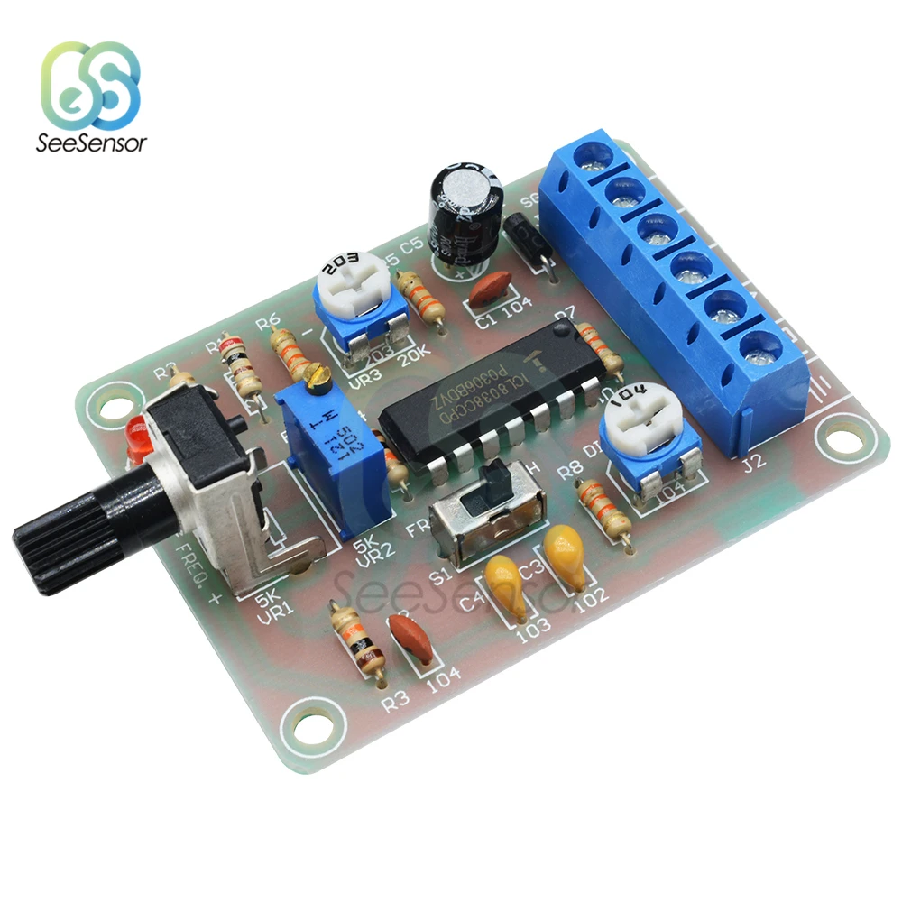 ICL8038 Function Signal Generator Module Square Triangle Sine Wave Output 
