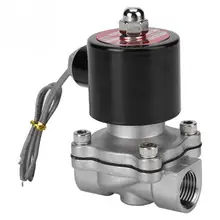 24 В G12 нержавеющая сталь 304 нормально Электрический Соленоидный клапан 2 положения 2 способ 10 кг антикоррозийный электромагнитный клапан