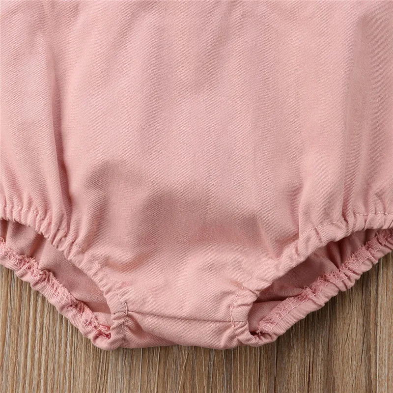 Toddler Baby Girl Summer Bowknot Romper Infant Backless Romper Sleeveless Bebes Jumpsuit Outfit 0-24Month New Born Baby Clothing