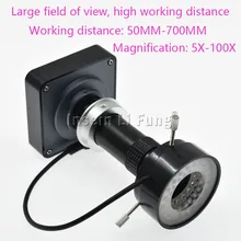 HD 38MP 2 K 1080 P 60fps HDMI USB видео микроскоп Камера+ 100X 130X 180X 300X 400X 600X регулируемое увеличение зума линзы с резьбовым соединением типа C