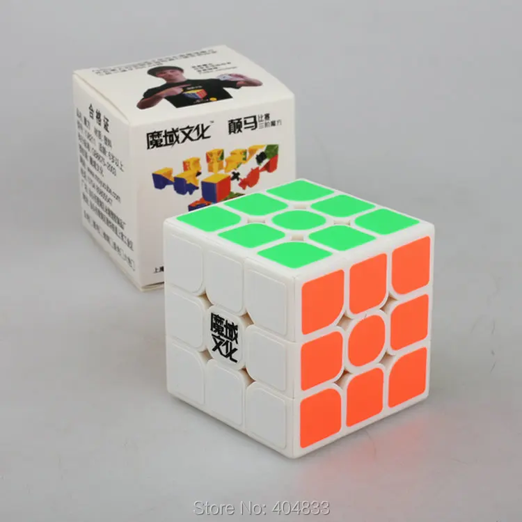 Yongjun Moyu dianma 3x3 Cube черный/белый/Stickerless Cube Cubo magico Развивающие игрушки Прямая кубик рубика