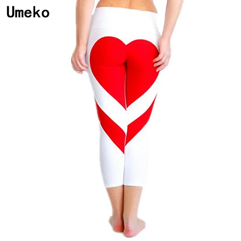 

Umeko Work Out Pants Jogger Women Sweatpants Calf-Length High Waist Pants Patchwork Bodycon Trousers