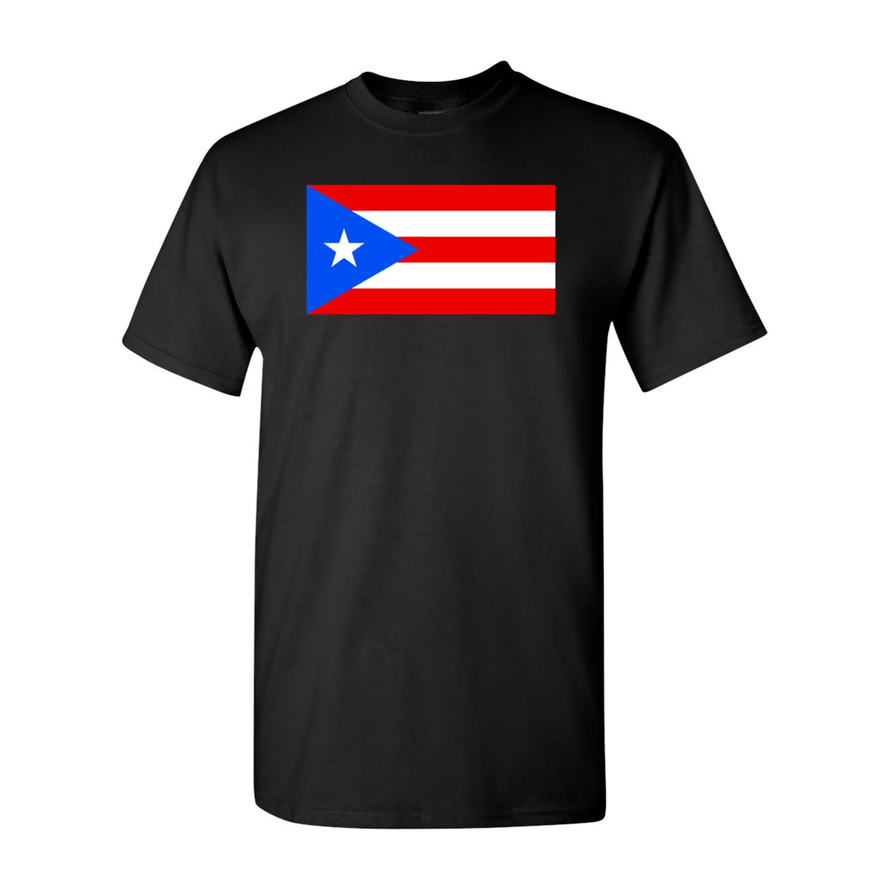 Puerto Rico Country Flag Nation Patriotic Novelty DT Adult T-Shirt Tee 1560 | Мужская одежда