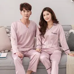 Романтичная Пижама наборы для ухода за кожей для женщин 2019 повседневное шелк пижама с длинными рукавами костюм 2 шт. Домашняя одежда Lounge