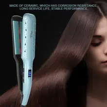 Профессиональный керамический утюжок для Волос инфракрасный луч отрицательный ионный нагреватель выпрямитель для волос электронный керамический портативный инструмент для укладки