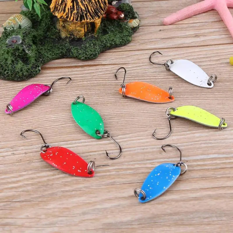 10 шт. металлическая Спиннер ложка рыболовная приманка Walk Fish 2 8 г 5 см жесткие