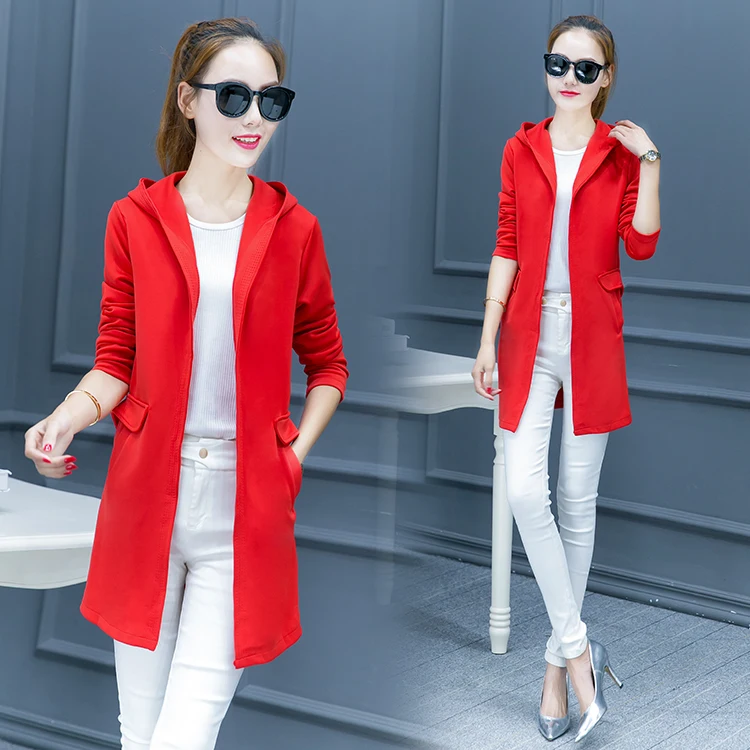 

Cape coat thin cardigan new women's leisure joker long in the spring and autumn period and the long sleeve trench coat of cultiv