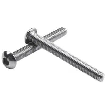 

Stainless Steel Button Head Screw, Hex Socket Bolts Type:M3 / 3mm Bolt size:M3 x 25mm Your pack quantity:30